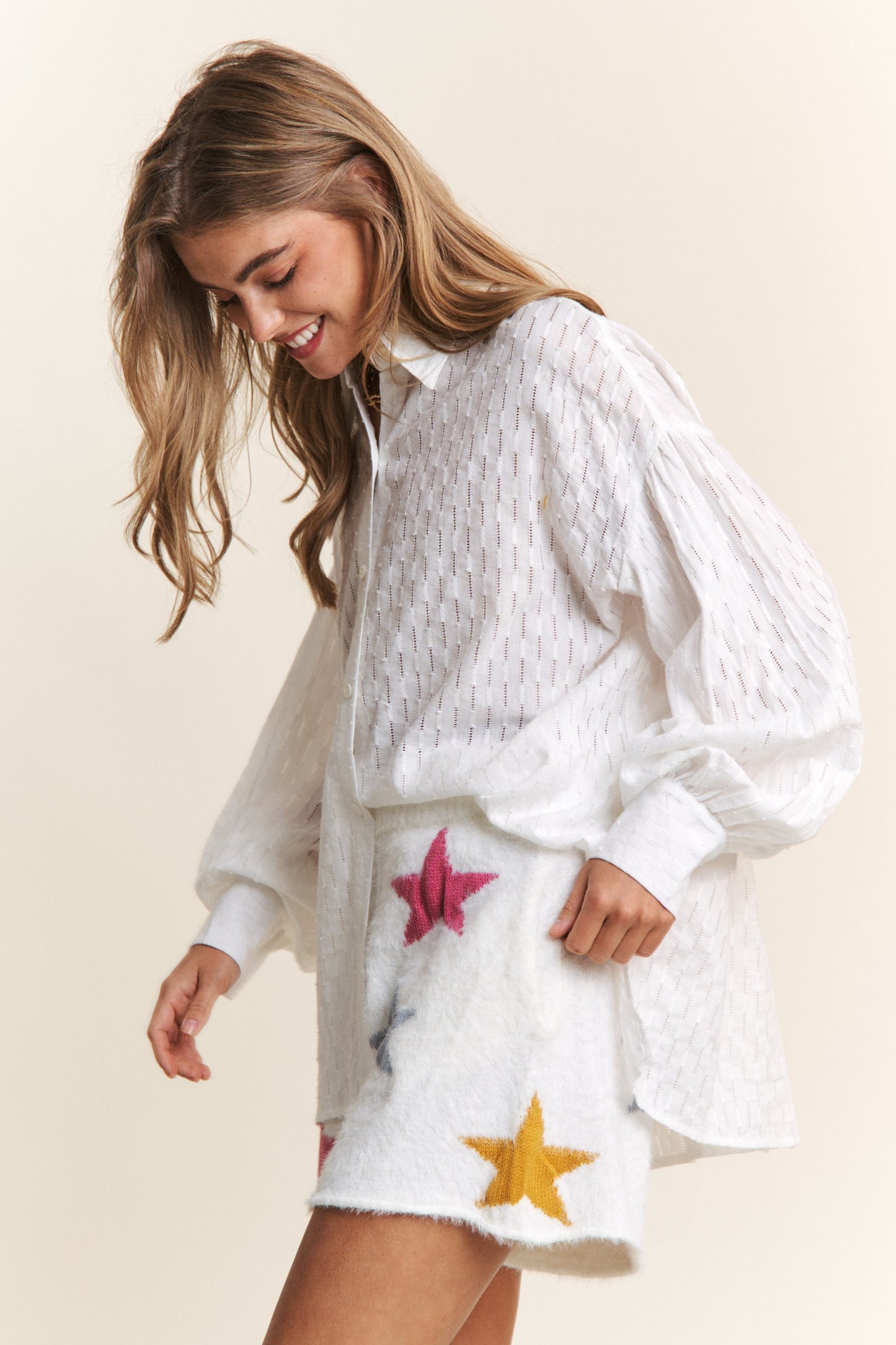 White Bell Sleep Top